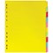 Elba Recycled Subject Dividers, Extra Wide, 10-Part, Blank Multicolour Tabs, A4, Multicolour