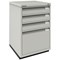 Bisley Foolscap Office Filing Cabinet, 4 Drawer(1 Suspension File), Goose Grey