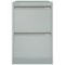Bisley Foolscap Filing Cabinet, 2 Drawer, Goose Grey