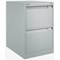 Bisley Foolscap Filing Cabinet, 2 Drawer, Goose Grey