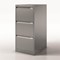 Bisley Foolscap Office Filing Cabinet, 3 Drawer, Goose Grey