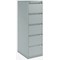 Bisley Foolscap Office Filing Cabinet, 5 Drawer, Goose Grey
