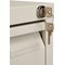 Bisley Foolscap Office Filing Cabinet, 5 Drawer, Goose Grey