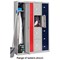 Bisley 4 Door Locker, 305x305x1802mm, Goose Grey