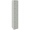 Bisley 6 Door Locker, 305x305x1802mm, Goose Grey