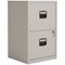 Bisley A4 Home Filing Cabinet, 2 Drawer, Grey