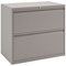 Bisley 2 Drawer Side Filing Cabinet, 800x470x697mm, Goose Grey