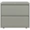 Bisley 2 Drawer Side Filing Cabinet, 800x470x697mm, Goose Grey