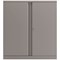 Bisley Low Metal Cupboard, Supplied Empty, 1000mm High, Goose Grey