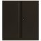 Bisley Low Metal Cupboard, Supplied Empty, 1000mm High, Black