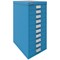 Bisley 10 Multidrawer Cabinet, Azure Blue