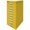 Bisley 10 Multidrawer Cabinet, Yellow