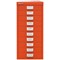 Bisley 10 Multidrawer Cabinet, Mandarin Bisley 10 Multidrawer Cabinet, Mandarin