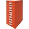 Bisley 10 Multidrawer Cabinet, Mandarin