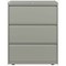 Bisley 3 Drawer Side Filing Cabinet, 810x490x1090mm, Goose Grey