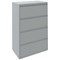 Bisley 4 Drawer Side Filing Cabinet, 830x490x1400mm, Goose Grey