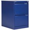 Bisley Foolscap Filing Cabinet, 2 Drawer, Blue Bisley Foolscap Filing Cabinet, 2 Drawer, Blue