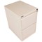 Bisley Foolscap Filing Cabinet, 2 Drawer, Chalk White