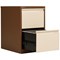 Bisley Foolscap Filing Cabinet, 2 Drawer, Coffee and Cream