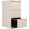 Bisley Foolscap Filing Cabinet, 3 Drawer, Chalk White