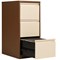 Bisley Foolscap Filing Cabinet, 3 Drawer, Coffee and Cream