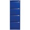 Bisley Foolscap Filing Cabinet, 4 Drawer, Blue