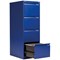 Bisley Foolscap Filing Cabinet, 4 Drawer, Blue