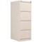 Bisley Foolscap Filing Cabinet, 4 Drawer, Chalk White