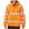 Beeswift High Visibility Fleece Lined Bomber Jacket, Orange, 4XL