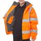 Beeswift High Visibility Fleece Lined Bomber Jacket, Orange, 5XL