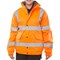 Beeswift High Visibility Fleece Lined Bomber Jacket, Orange, XL