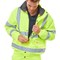 Beeswift High Visibility Fleece Lined Bomber Jacket, Saturn Yellow, Large