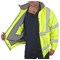 Beeswift High Visibility Fleece Lined Bomber Jacket, Saturn Yellow, XL