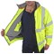 Beeswift High Visibility Fleece Lined Bomber Jacket, Saturn Yellow, 3XL