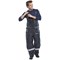 Beeswift Coldstar Freezer Bib Trousers, Navy Blue, Medium