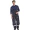 Beeswift Coldstar Freezer Bib Trousers, Navy Blue, Medium