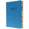 Collins Edge Rainbow Diary Week To View A5 Blue 2027