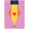 Collins A5 Peace Love Heart Design Diary, Week To View, Pink, 2025