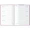 Collins A5 Peace Love Heart Design Diary, Week To View, Pink, 2025