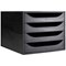 Contour Ergonomics 4 Drawer Set, Black