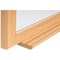 Bi-Office Earth Prime Magnetic Whiteboard, Ceramic Surface, MDF Frame With Oak Finish, 900x600mm