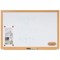 Bi-Office Earth Prime Magnetic Whiteboard, Ceramic Surface, MDF Frame With Oak Finish, 900x600mm