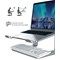 Contour Ergonomics Riser Style Laptop Stand For Laptops Up To 17 Inches Silver