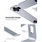 Contour Ergonomics Riser Style Laptop Stand For Laptops Up To 17 Inches Silver