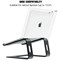 Contour Ergonomics Riser Style Laptop Stand For Laptops Up To 17 Inches Black