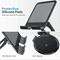 Contour Ergonomics Rotating Hinged Tilting And Rotating Tablet/Phone Stand 4-13 Inches Blk