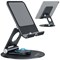 Contour Ergonomics Rotating Hinged Tilting And Rotating Tablet/Phone Stand 4-13 Inches Blk