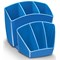 CEP Pro Gloss Desk Tidy, 7 Compartments, Blue