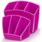 CEP Pro Gloss Desk Tidy, 7 Compartments, Pink