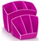 CEP Pro Gloss Desk Tidy, 7 Compartments, Pink